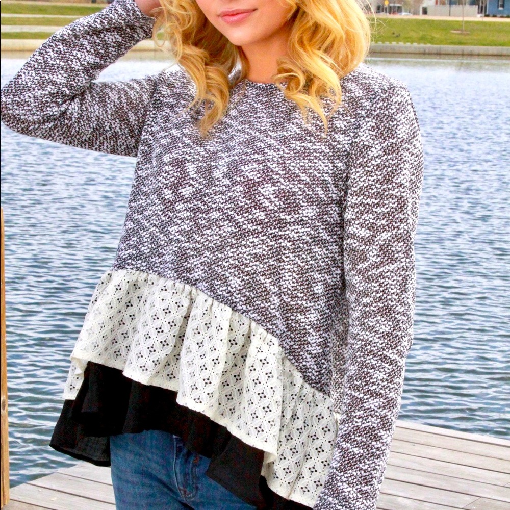 NWOT Peplum Sweater